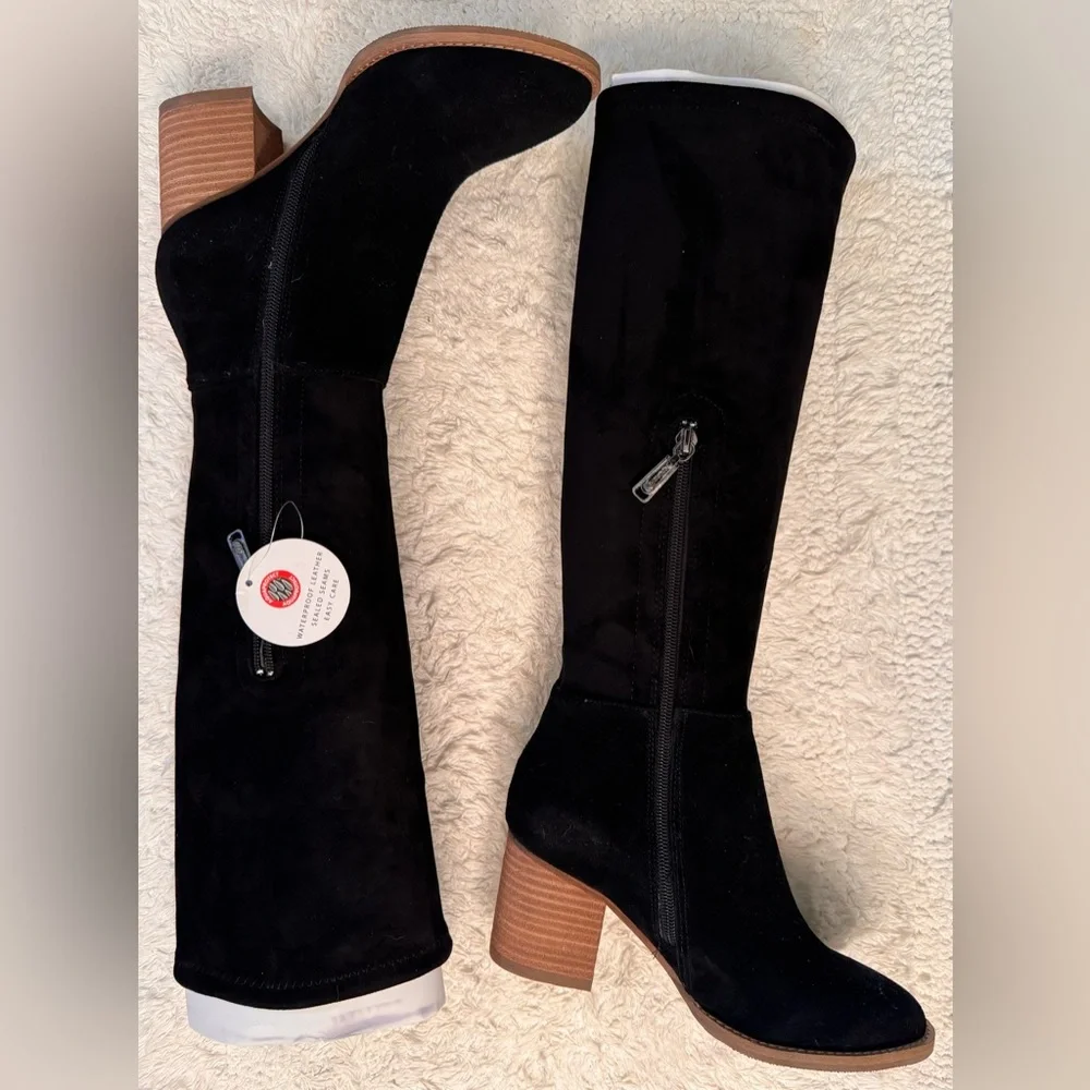 Blondo Black and Brown Heeled Boots - Picture 2 of 4
